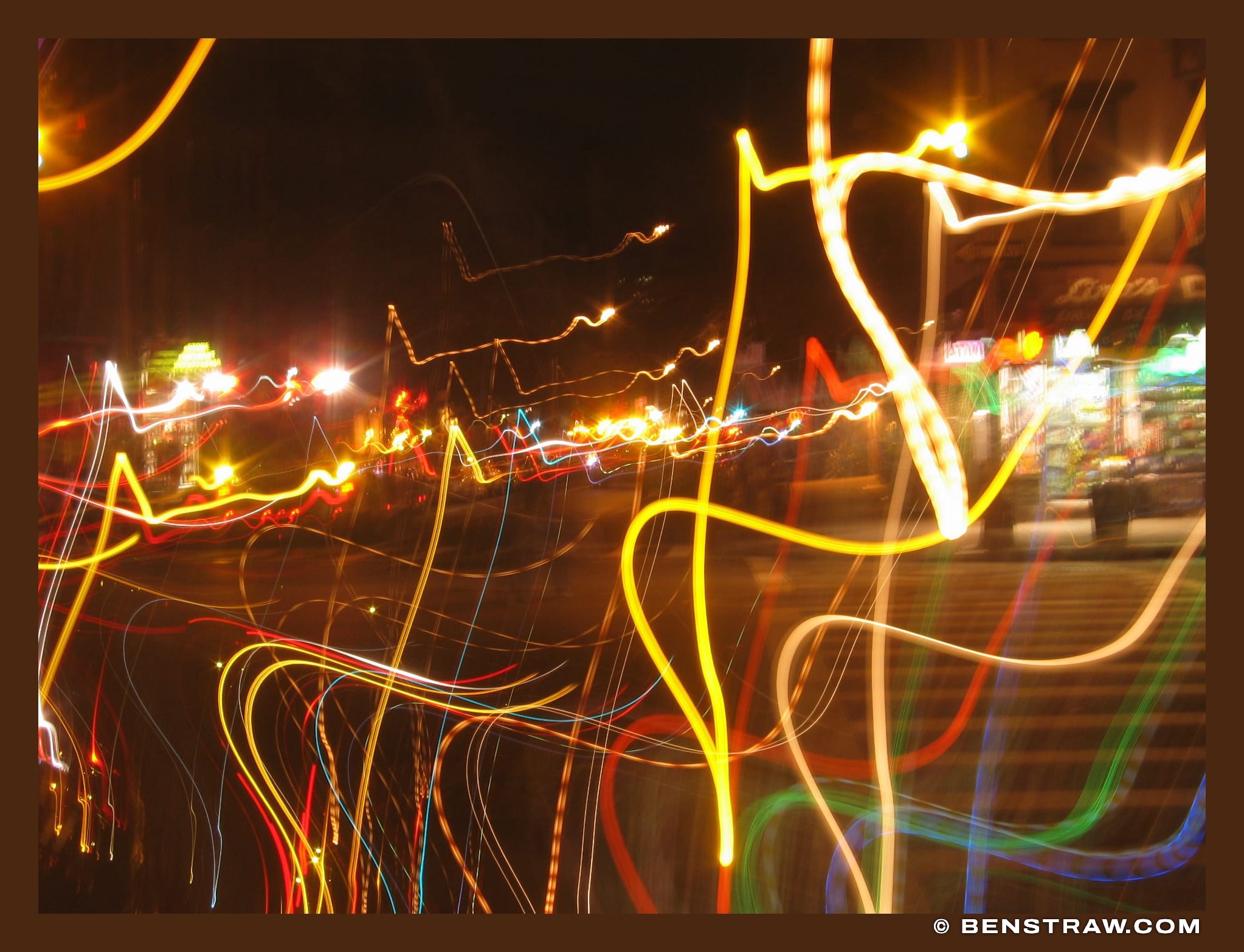 Photo of night and abstract in New York City, New York