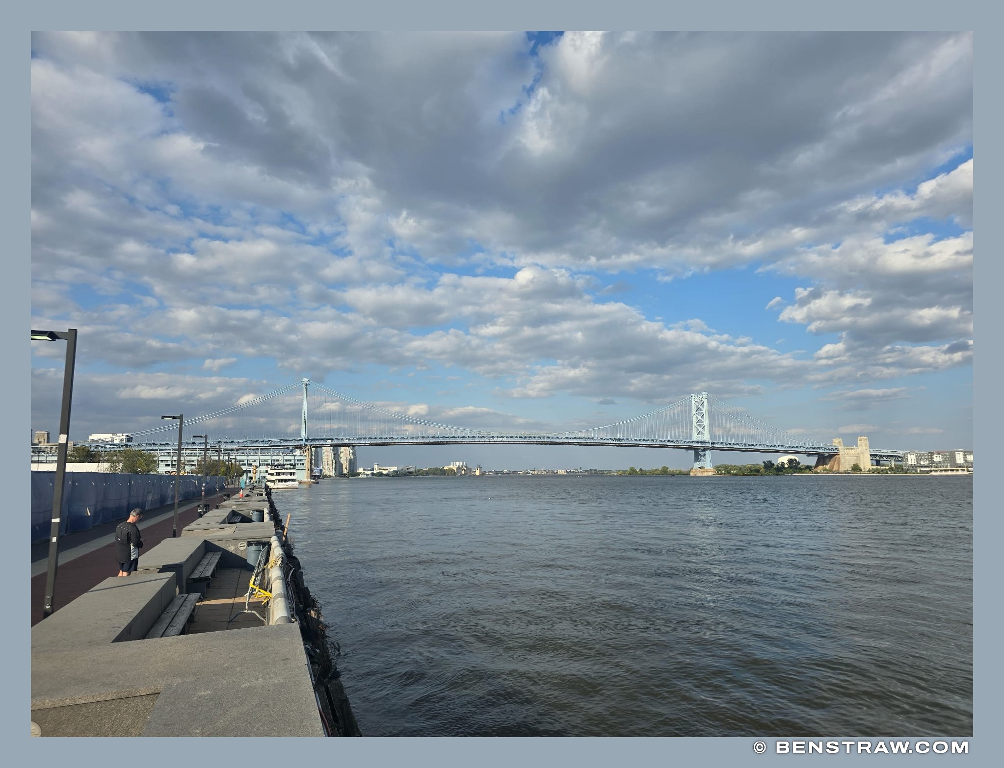 Photo of landscape in Benjamin Franklin Bridge, Philadelphia, Pennsylvania