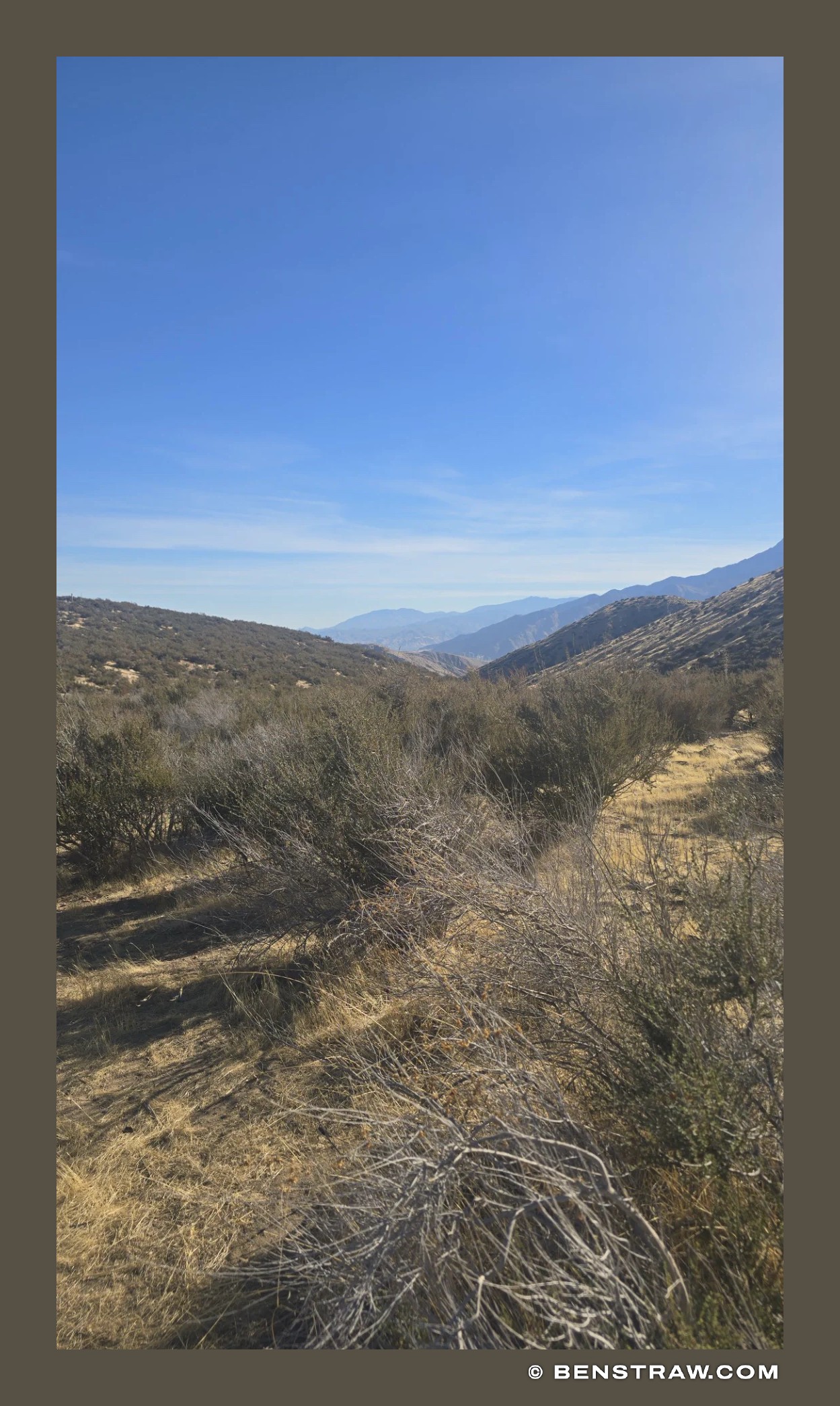 Photo of landscape in Whitewater Preserve, Pacific Crest Trail, Mojave Desert, California