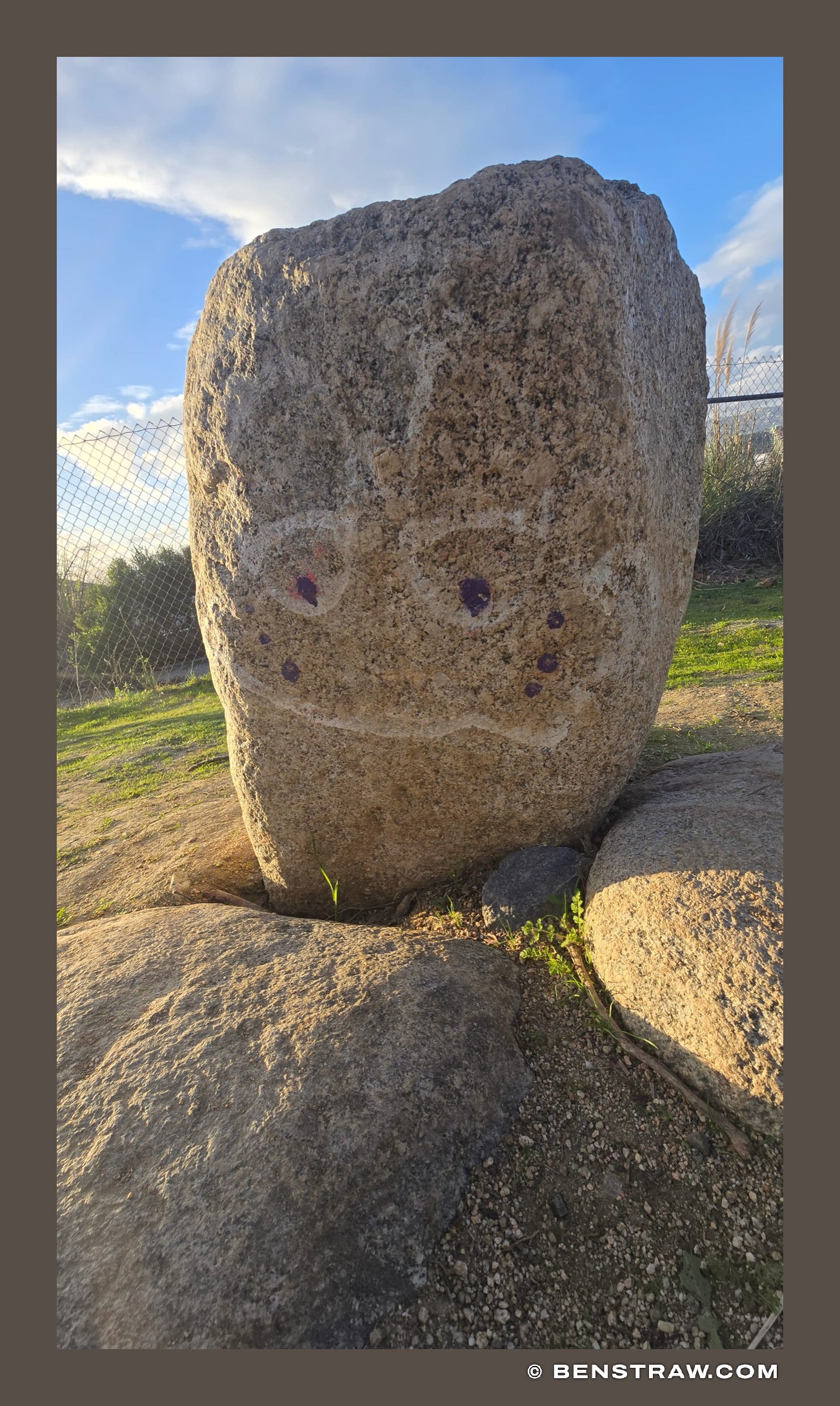 Photo of rock and face in Los Angeles, California