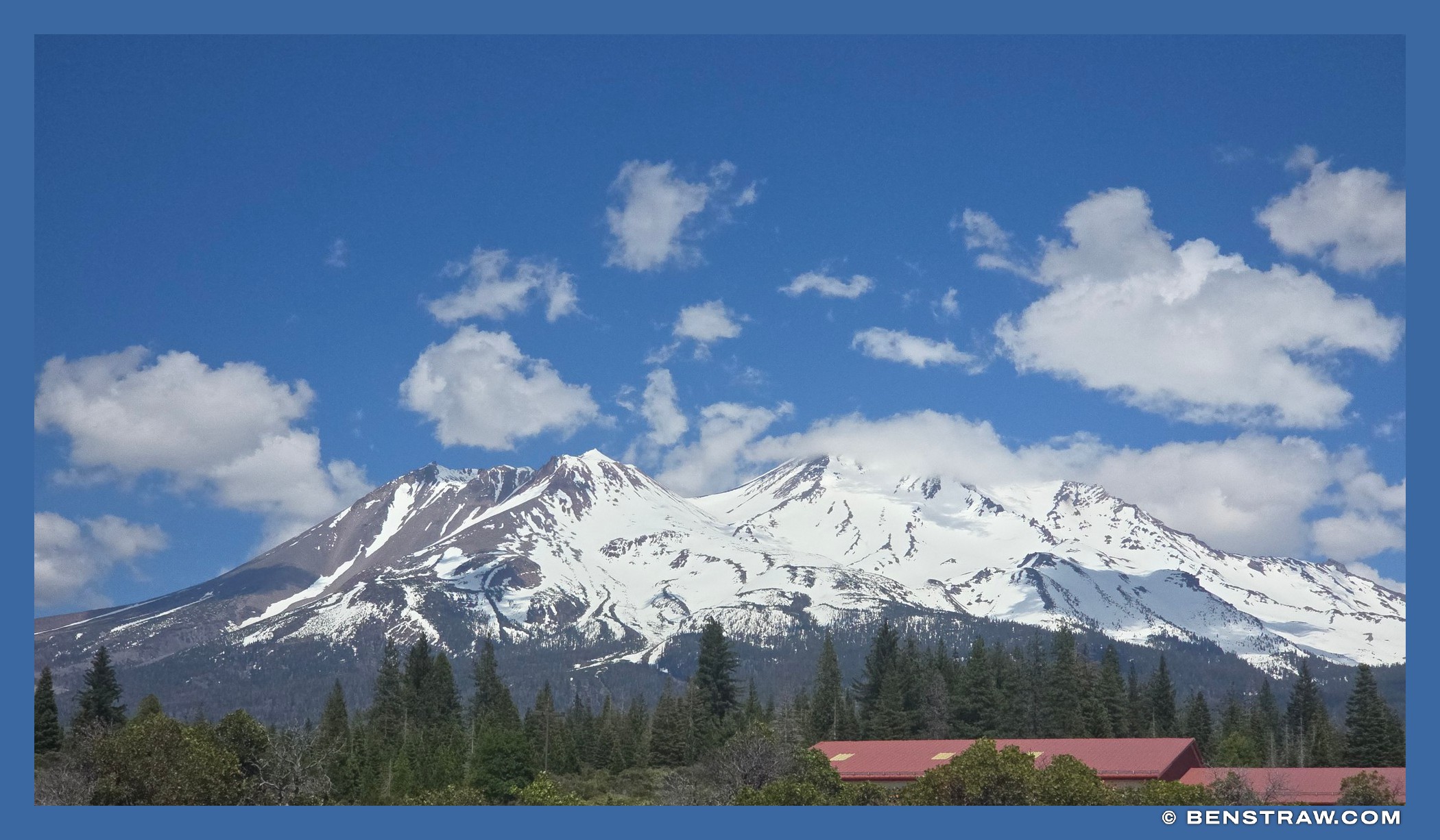 Photo of mount shasta and snow-capped peaks in Mount Shasta, California
