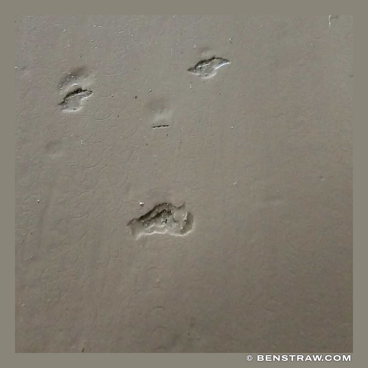 Faint Face in Plaster