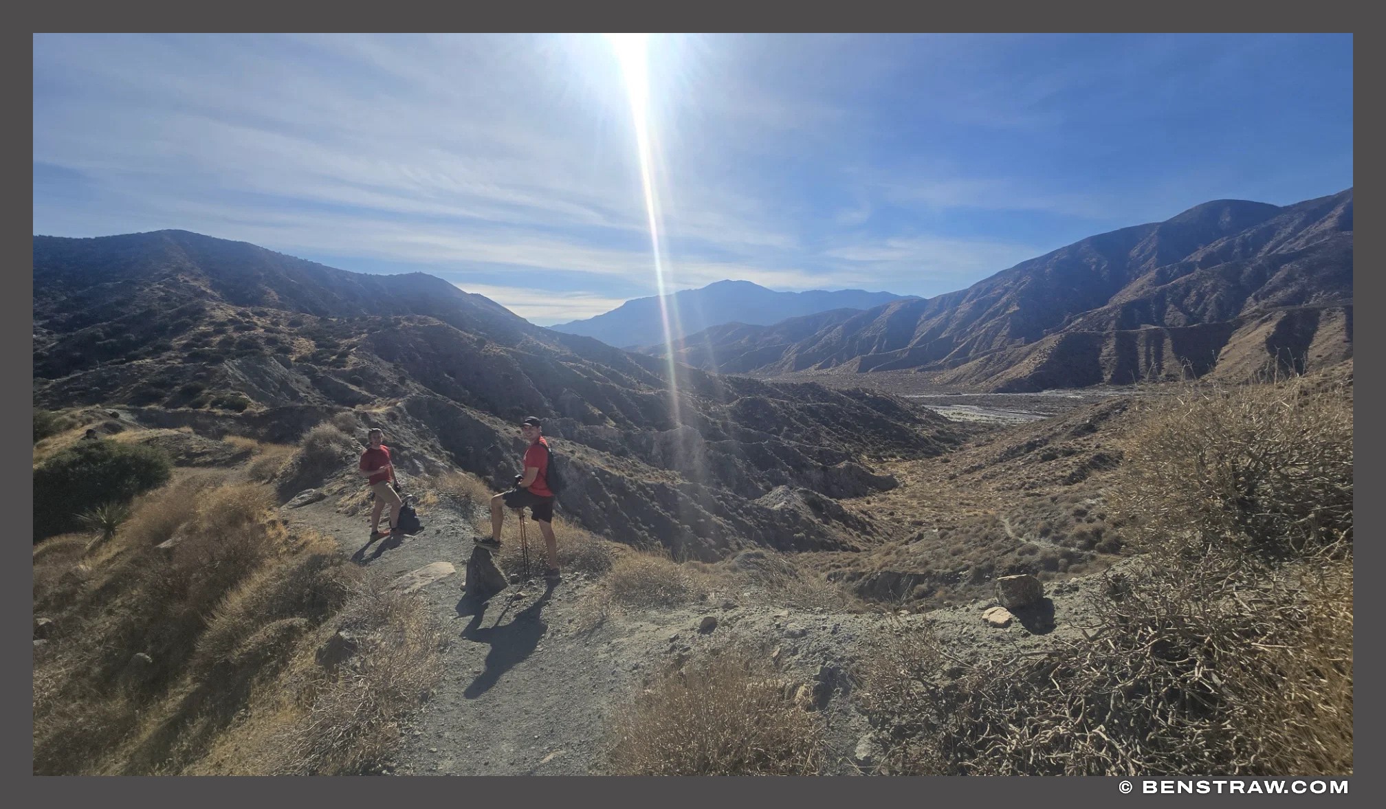 Hikers above Whitewater