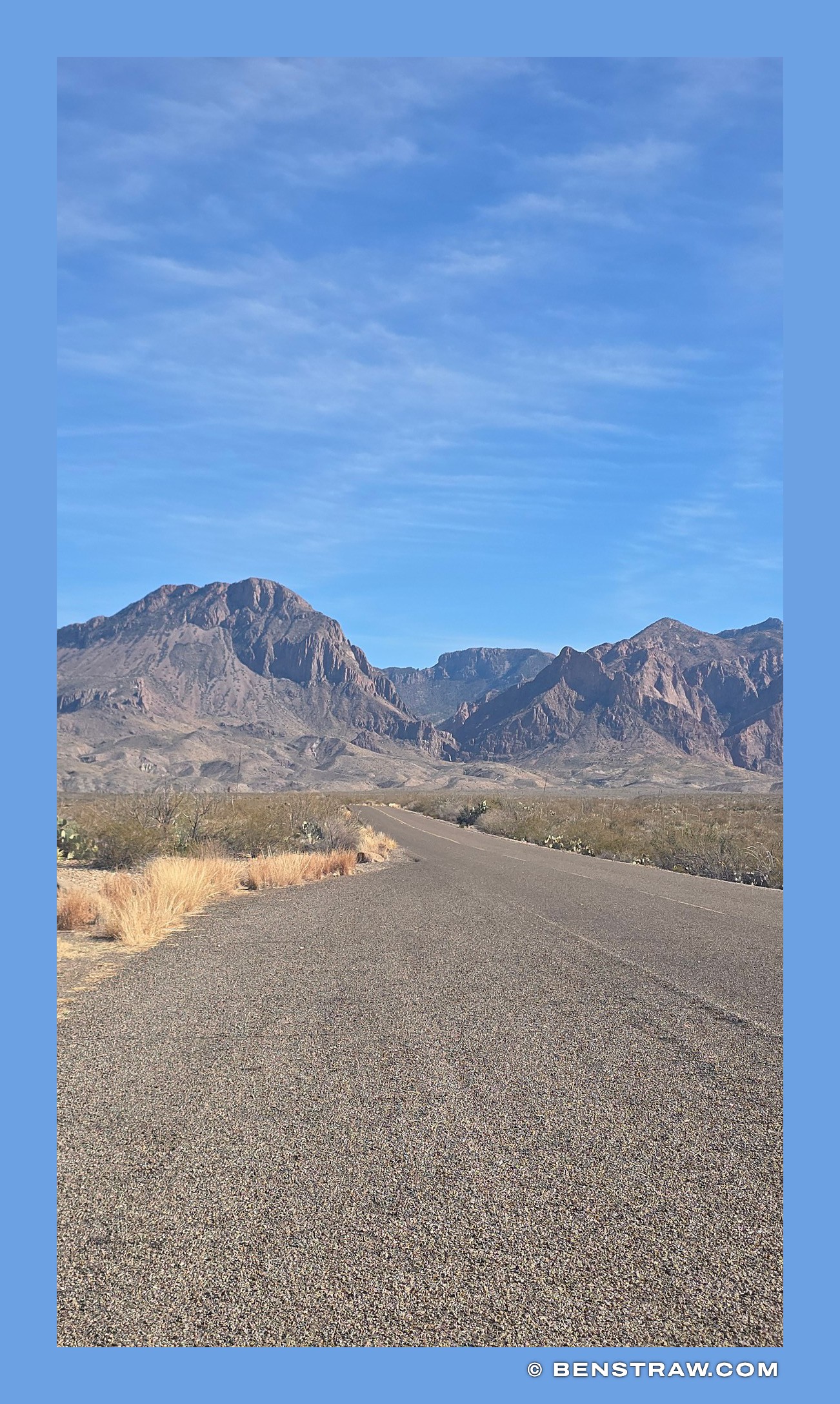 Ross Maxwell Scenic Drive in Big Bend National Park