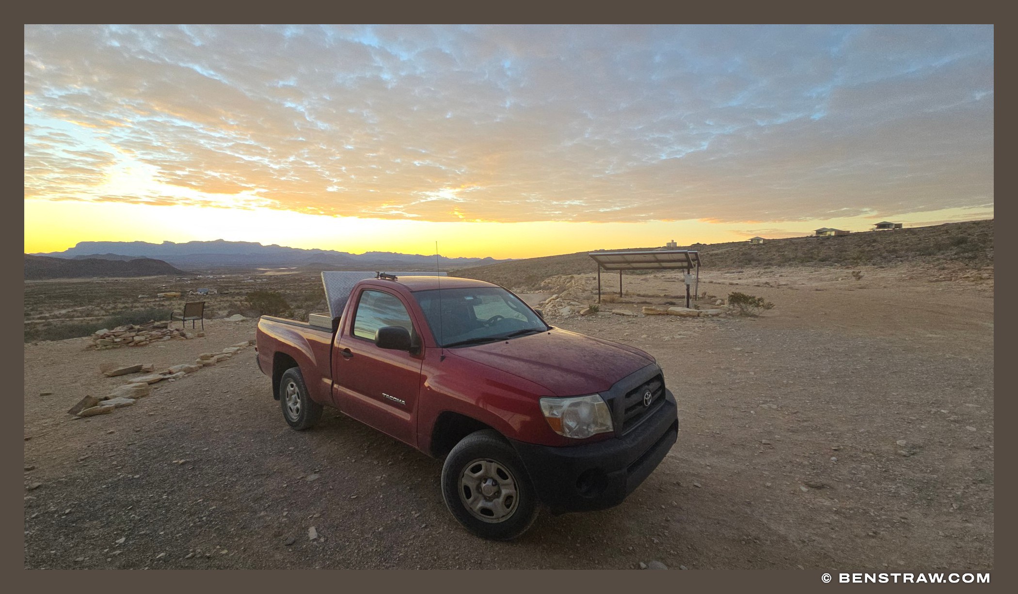 Sunset over the Chihuahuan Desert